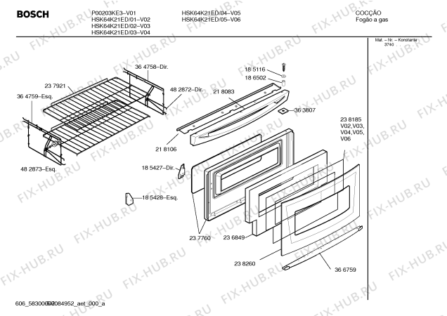 Схема №2 P00209CE3 с изображением Решетка для гриля для духового шкафа Bosch 00365781