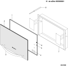 Схема №1 PMDMRSC (F022032) с изображением Дверца для плиты (духовки) Indesit C00137804