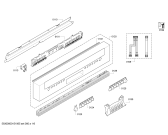 Схема №5 S21M53N4EU с изображением Передняя панель для посудомойки Bosch 00702847