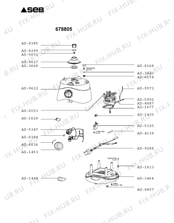 Схема №2 678973 с изображением Спираль для блендера (миксера) Tefal AS-6036