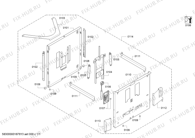 Схема №1 AA210460 с изображением Инструкция по установке и эксплуатации для вытяжки Bosch 18030031