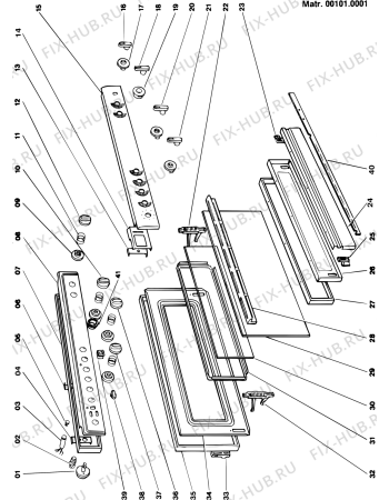 Схема №4 K9500BS (F001724) с изображением Запчасть для электропечи Indesit C00104190