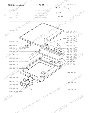 Схема №1 LAV480 с изображением Шарнир для комплектующей Aeg 8996450843124