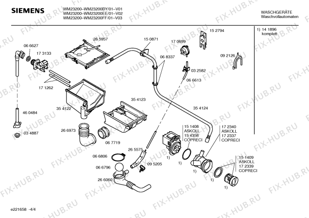 Схема №2 WM22400EE SIWAMAT 2240 с изображением Инструкция по эксплуатации для стиральной машины Siemens 00527385