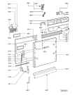 Схема №1 500 989 33 DWF A40 W с изображением Вноска для посудомоечной машины Whirlpool 481245310353