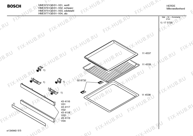 Схема №3 HME9771GB с изображением Панель для микроволновой печи Bosch 00434119