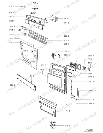 Схема №2 ADG 931/2 AV с изображением Колесо (ролик) для электропосудомоечной машины Whirlpool 481990501165