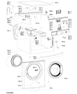Схема №1 WA 74-2 SD с изображением Модуль (плата) для стиралки Whirlpool 481010631271
