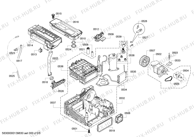 Схема №3 WTW86560 с изображением Панель управления для сушилки Bosch 00671229