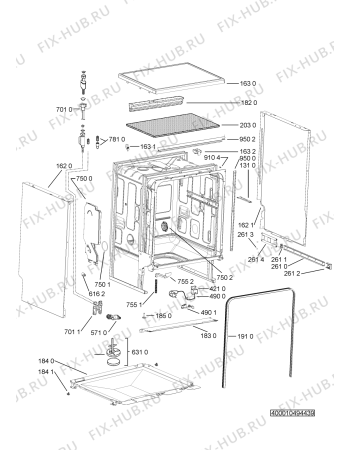 Схема №2 ADP 560 WH с изображением Блок управления для посудомойки Whirlpool 481010643038