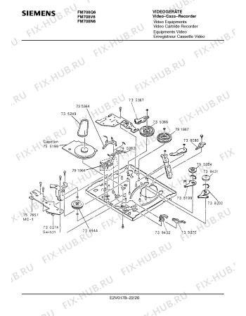 Схема №16 FM708V6 с изображением Интегрированный контур для плиты (духовки) Siemens 00792307