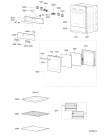 Схема №1 CKH 6482 R SW с изображением Обшивка для плиты (духовки) Whirlpool 481245249639