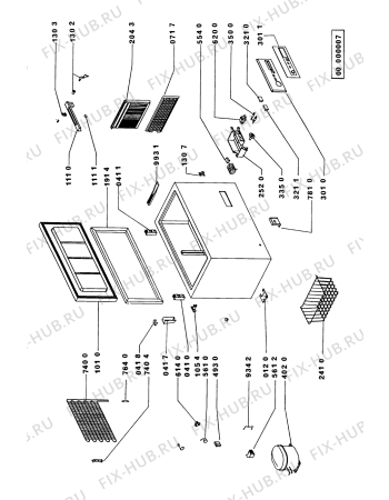 Схема №1 GT 2531/0 T WS с изображением Покрытие для холодильника Whirlpool 481944228938