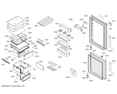 Схема №2 KG56NHX3P Siemens с изображением Дверь для холодильника Siemens 00718176