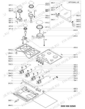 Схема №1 AKM 520/IX/01 с изображением Втулка для электропечи Whirlpool 481060117331