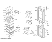 Схема №1 KGN39A43 с изображением Дверь для холодильной камеры Bosch 00710101