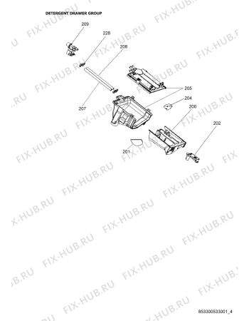 Схема №5 AWG 1508/H с изображением Обшивка для стиралки Whirlpool 480111103089