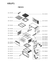 Схема №1 FBC412 с изображением Обшивка для духового шкафа Krups SS-185323