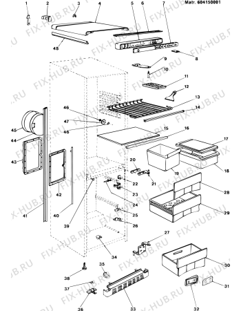 Схема №3 RFP340SE (F002992) с изображением Дверь для холодильника Indesit C00026971