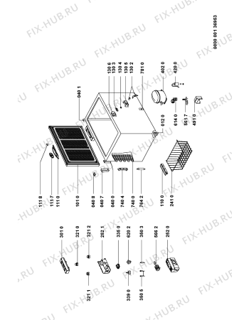 Схема №1 AFG 6101-B с изображением Терморегулятор для холодильной камеры Whirlpool 481241078194