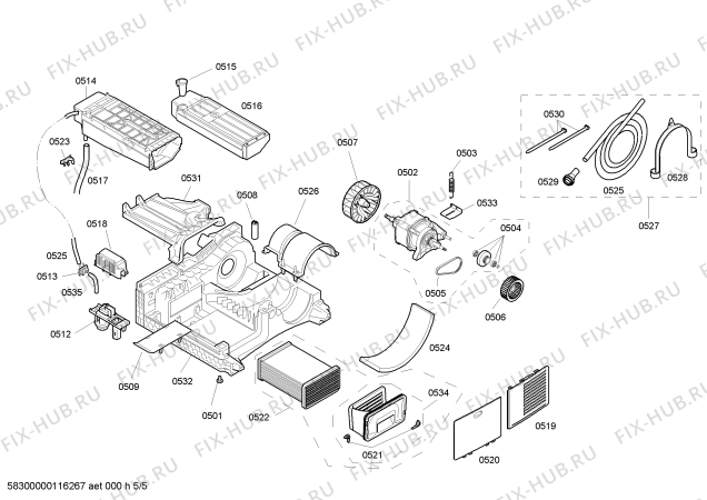 Схема №1 WTS86580NL с изображением Модуль управления для электросушки Bosch 00499365