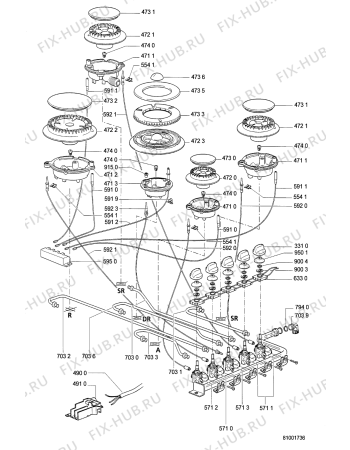 Схема №2 HOB 485 S 100 270 56 с изображением Труба для электропечи Whirlpool 481231068004