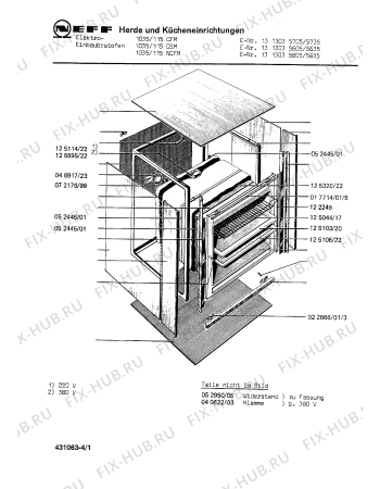 Схема №3 1124441402 2444/12NECSM с изображением Декоративная планка для плиты (духовки) Bosch 00052983