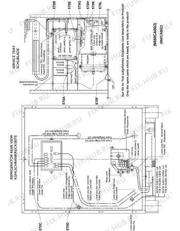 Взрыв-схема холодильника Electrolux MB601A - Схема узла Electronics