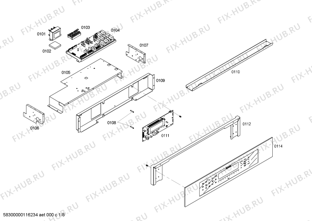 Схема №6 SECD302BS с изображением Инструкция по установке/монтажу для духового шкафа Bosch 00591895