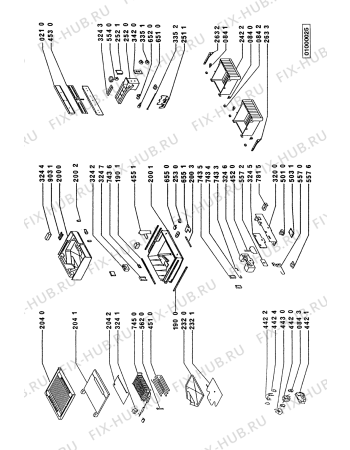 Схема №1 RFH280 RFH 280/NOFROST с изображением Элемент корпуса для холодильника Whirlpool 481945298814