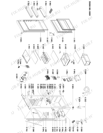 Схема №1 ART871ANF (F090507) с изображением Руководство для холодильной камеры Indesit C00357031