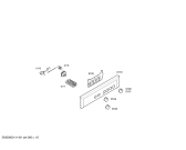 Схема №3 3HF504B с изображением Передняя часть корпуса для плиты (духовки) Bosch 00438898
