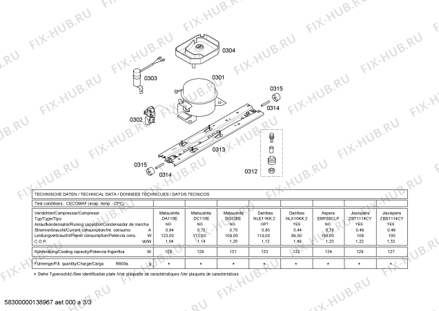 Схема №2 3FEE1041 с изображением Корпус лампы для холодильной камеры Bosch 00648031