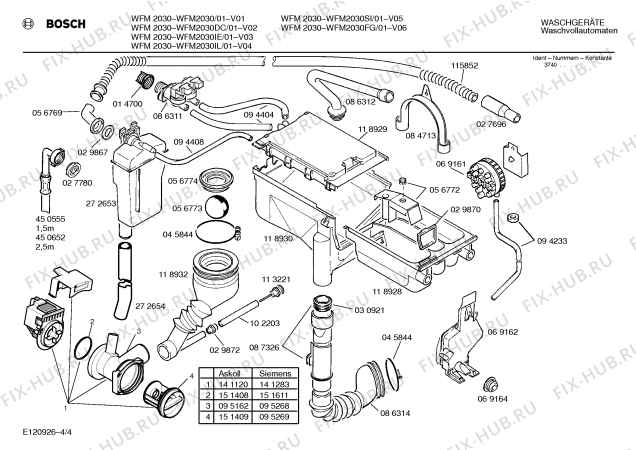 Схема №2 WFM3030DC WFM3030 с изображением Вставка для ручки для стиралки Bosch 00094338