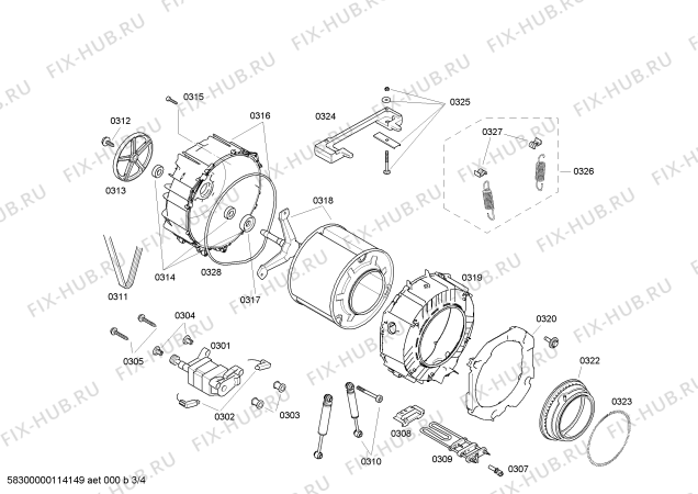 Схема №3 WFX3250DN Maxx Advantage WFX3250 с изображением Модуль (плата) Bosch 00433809