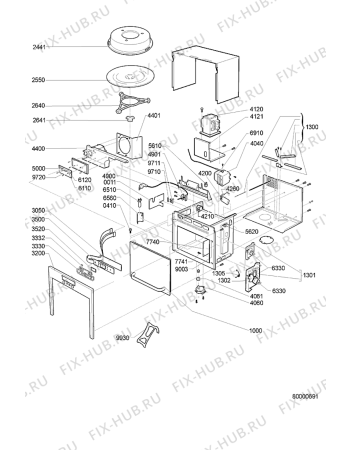 Схема №1 AMW 463 IX с изображением Дверка для свч печи Whirlpool 481244269702