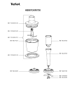 Схема №2 HB867GKR/700 с изображением Двигатель (мотор) для электроблендера Tefal MS-5A16978