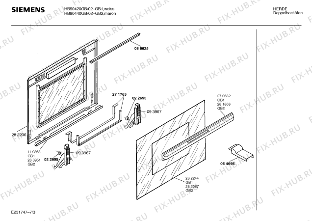 Схема №6 HB90420GB с изображением Инструкция по эксплуатации для печи Siemens 00515653