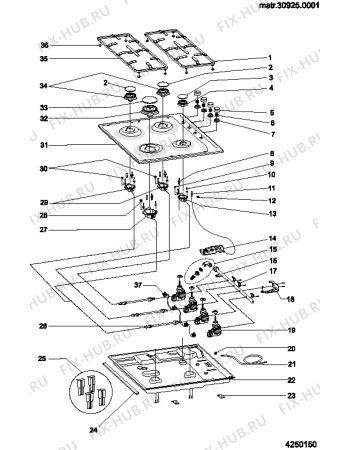 Схема №1 TC64STF (F029668) с изображением Железный лист для духового шкафа Indesit C00097606