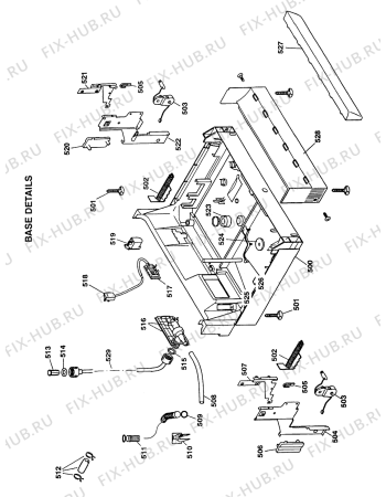 Взрыв-схема стиральной машины Hotpoint DWF31N (F033547) - Схема узла