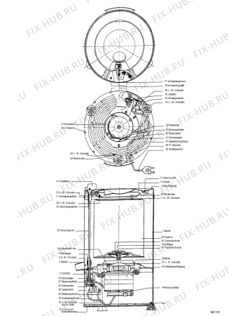 Схема №1 WS 133 - CH с изображением Шуруп для электросушки Whirlpool 481212608011