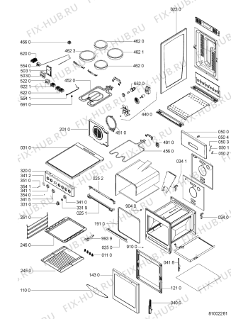 Схема №1 ACM 562/WH/02 с изображением Панель для духового шкафа Whirlpool 481245359786