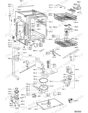 Схема №1 VBM 335 IN с изображением Обшивка для посудомоечной машины Whirlpool 481245373513