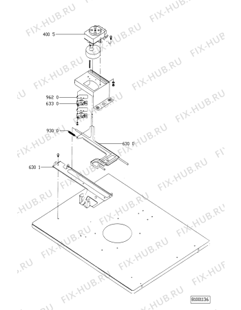 Схема №2 BMZP 1002 BR с изображением Микропереключатель для плиты (духовки) Whirlpool 481927618271