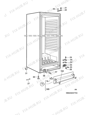 Взрыв-схема холодильника Rosenlew RJKL3741X - Схема узла C10 Cabinet