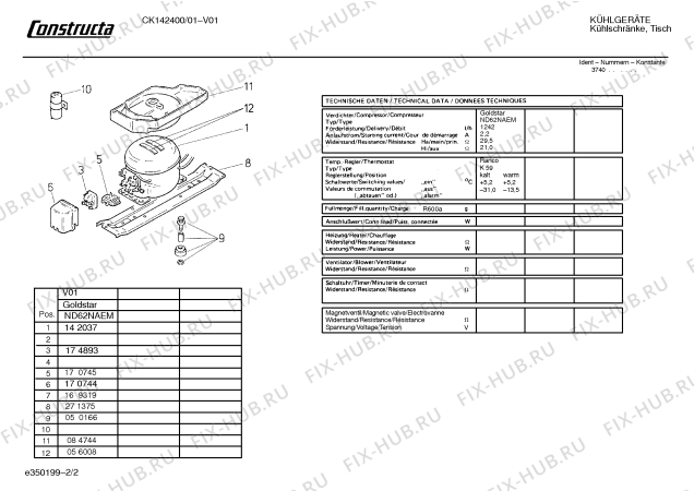Схема №1 CK142400 с изображением Инструкция по эксплуатации для холодильной камеры Bosch 00580984