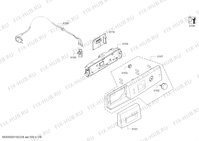 Схема №5 WTW84101EE Serie 4 SelfCleaning Condenser с изображением Ручка для сушильной машины Bosch 12003492