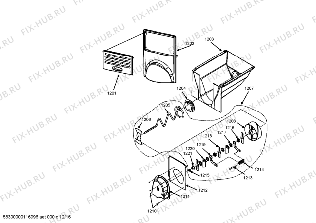 Схема №10 RS495300 с изображением Декоративная планка для холодильника Bosch 00669363