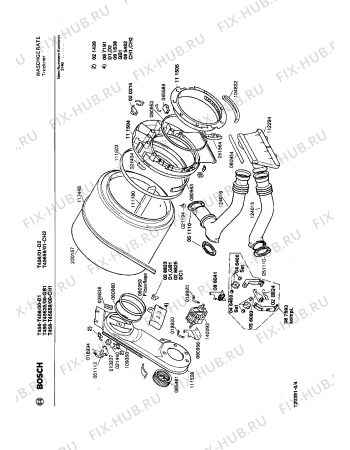 Взрыв-схема сушильной машины Bosch T45659 T456 - Схема узла 04