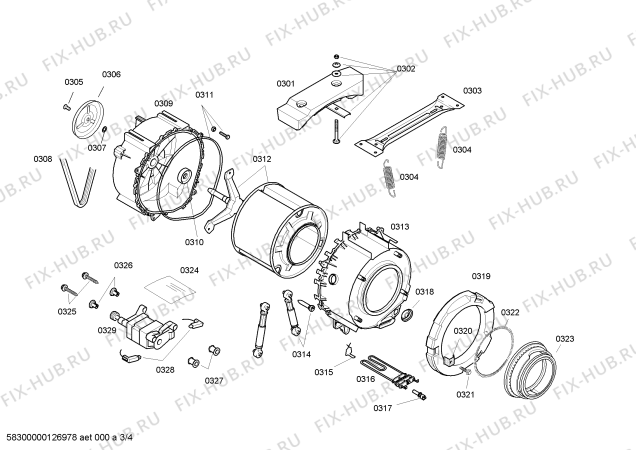 Схема №3 WAA24120FG 1200 Classixx 5 с изображением Модуль для стиралки Bosch 00496691